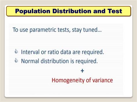 Parametric Vs Nonparametric Testspptx