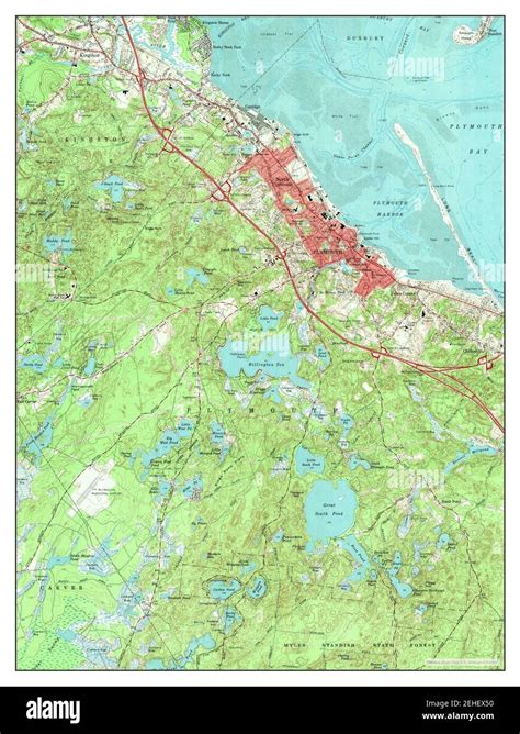 Plymouth Massachusetts Map 1962 1 24000 United States Of America By Timeless Maps Data U S