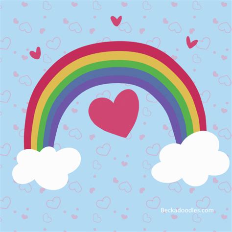 Hearts And Rainbows S Get The Best  On Giphy