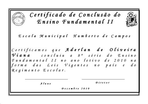 alfabetinho MODELO DE CERTIFICADO DE CONCLUSÃO DE ENSINO FUNDAMENTAL II