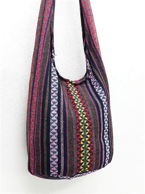 Woven Cotton Bag Hippie Bag Hobo Bag Boho Bag Shoulder Bag