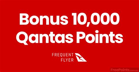 Bonus 10000 Qantas Points For First Time Holders Of A Qantas Points