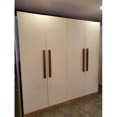 White Plywood Bedroom Wardrobe For Home Features Termite Free At Rs