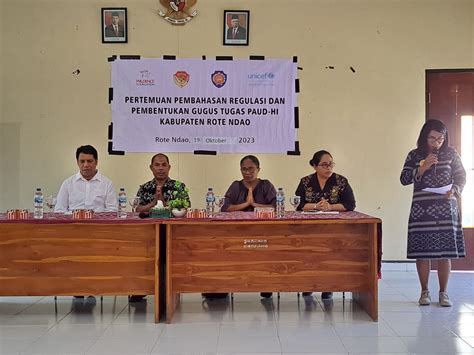 Perkuat Sistem Paud Hi Pemkab Rote Ndao Kemendikbudristes Dan Unicef