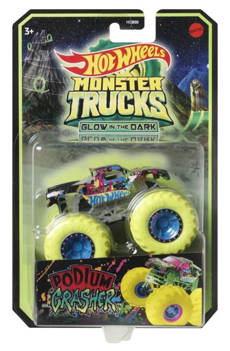Mattel HW Hot Wheels Monster Trucks svítící ve tmě HCB Hračky Dům