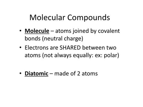 Ppt Ionic Vs Molecular Compounds Powerpoint Presentation Free