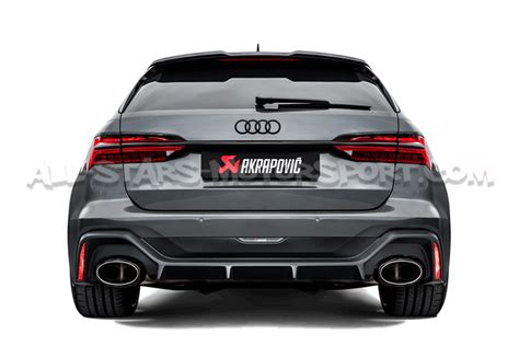 Echappement Akrapovic Evolution Line Titane Pour Audi RS6 C8