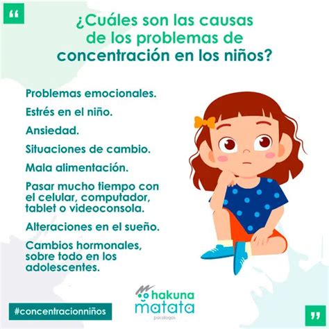 Problemas de concentración en niños algunas señales