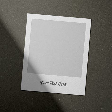 Free Polaroid Frame Mockup Template PSD