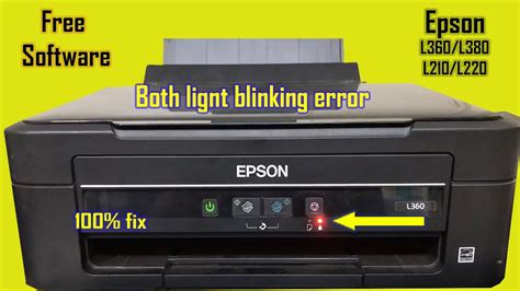 Epson L Red Light Blinking Solution Youtube