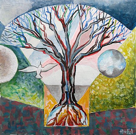 Arbre De Vie 01 Peinture Par Lefolhub Artmajeur