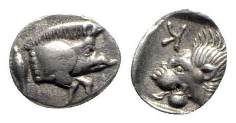 Mysia Kyzikos C Bc Ar Hemiobol Greek Coins