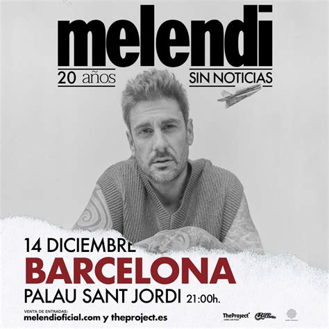 Melendi Cierra Su Gira Con Un Concierto En Barcelona Este Diciembre