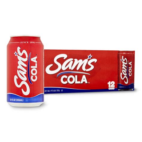 Sam S Cola Soda Pop 12 Fl Oz 12 Pack Cans Walmart