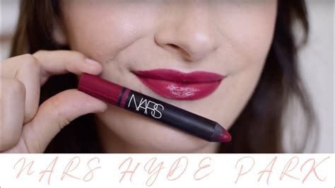 Nars Satin Lip Pencil Hyde Park Wear Test Lipstick A Day Youtube