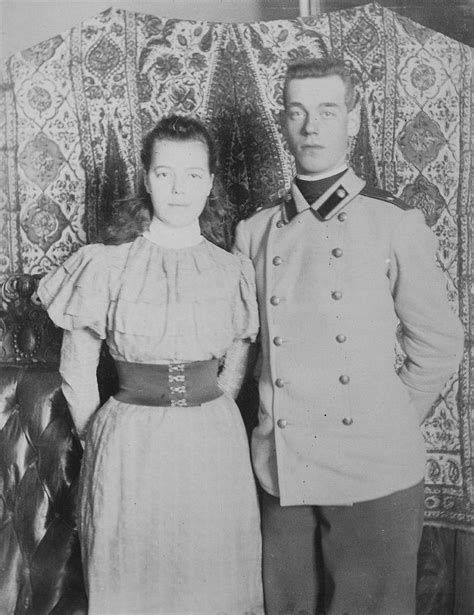 Grand Duchess Olga Alexandrovna With Her Brother Grand Duke Michael Alexandrovich Younger