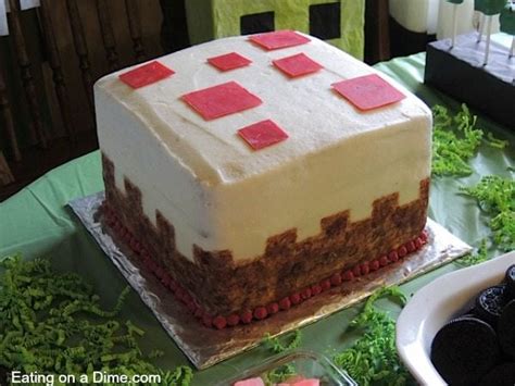 Best Minecraft Birthday Cakes - Eating on a Dime