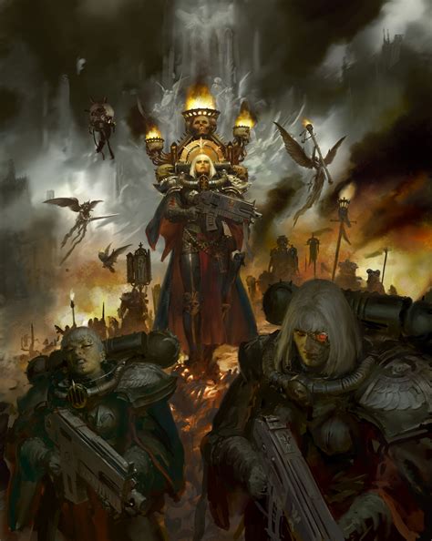 Adepta Sororitas 8 Ed Codex Cover By Paul Dainton Artstation Warhammer40k