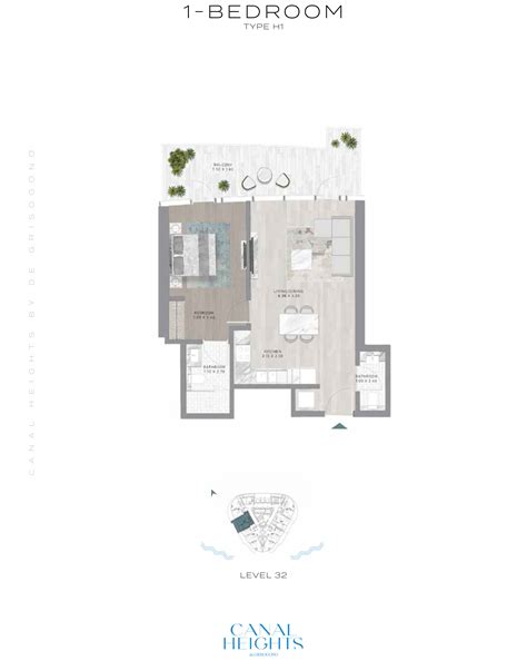 Damac Canal Heights Floor Plan Layouts De Grisogono