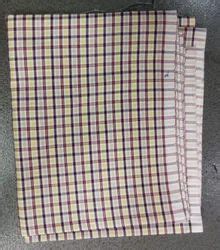 Checked Cotton Cloth Fabric Check Stripes Multicolour At Rs Meter