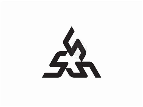 Abstract Triangle Logo Mark Logo Branition