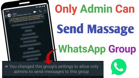 WhatsApp Group Me Only Admin Massage Kaise Kare WhatsApp Group Only