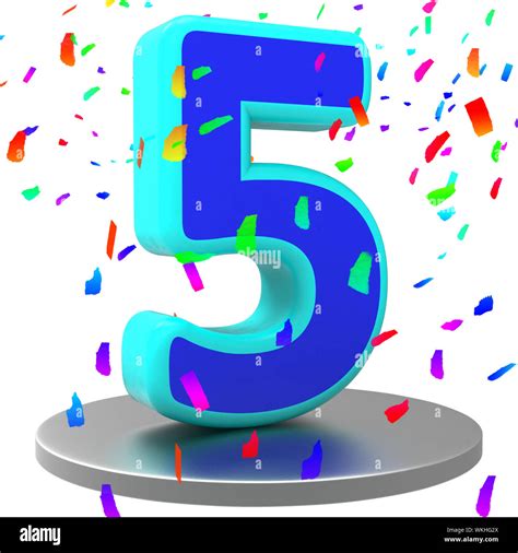 Happy 5th Birthday Cut Out Stock Images And Pictures Alamy