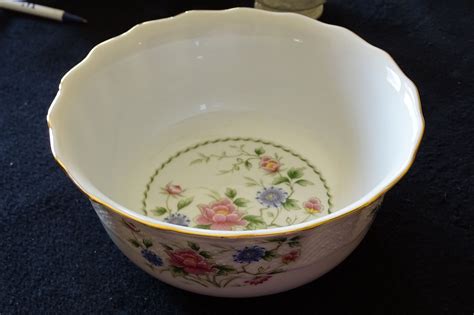 Spring Night By Sadek Vintage Serving Bowl Very Pretty Multicolor