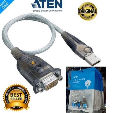 Aten Uc 232a Converter Usb To Serialrs232uc232a Db9 Official Original