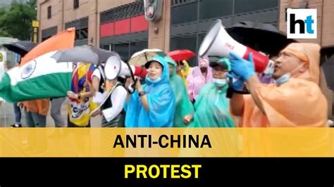 Watch Tibetans Hold Anti China Protest Outside Chinese Consulate In