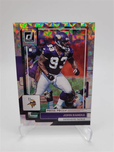 Donruss Football John Randle Hyper Press Proof Ssp Vikings Ebay