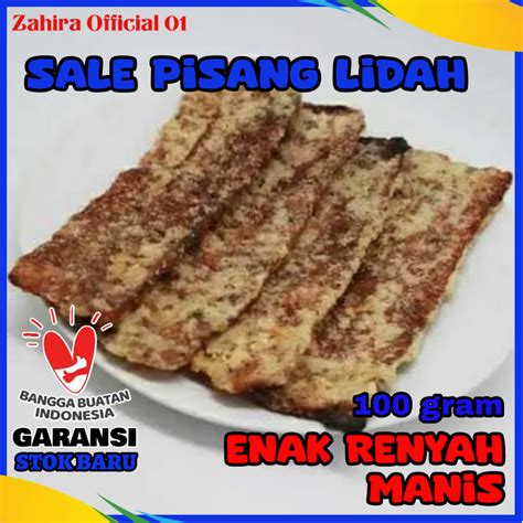 Jual Sale Pisang Lidah Manis Oleh Oleh Khas Kebumen 100 Gram Shopee