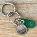 Irish Sixpence And Green Shamrock Key Chain Ireland Coin Etsy Uk