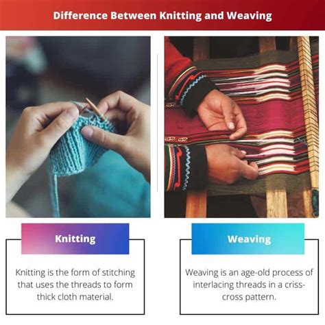 Knitting Vs Weaving Difference And Comparison