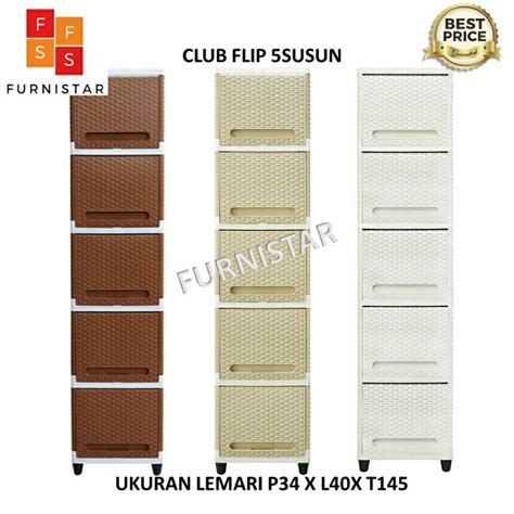 Jual Gojek Lemari Plastik Club Flip Susun Club Plastic Furniture