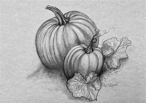 Autumn Pencil Drawing