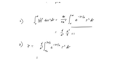 Solved The Ground State Wave Function For The Lectron In Hydrogen