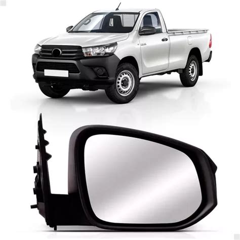 Retrovisor Hilux A Fixo C Capa Preta