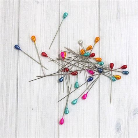 Decorative Sewing Pins 144 Pins Oval Head Straight Pins