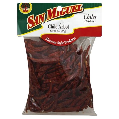 San Miguel Chiles Peppers Chile Arbol 3 Oz Instacart