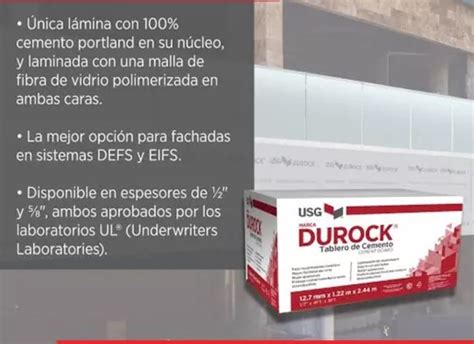 Tabla Cemento Durock Usg En Venta En Gustavo A Madero Distrito Federal