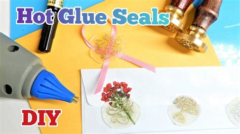 Diy Hot Glue Seals Wax Seals For Envelopes And Gifts Decorations Youtube