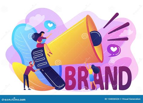 Brand Awareness Concept Vector Illustration Stock Vector