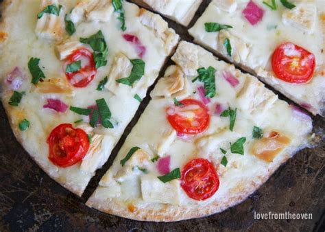 Chicken Tortilla Pizza Love From The Oven