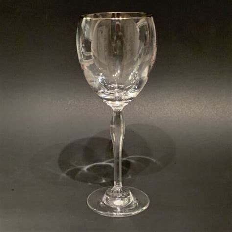 Marquis By Waterford Crystal Allegra Platinum Crystal Wine Glass Goblet