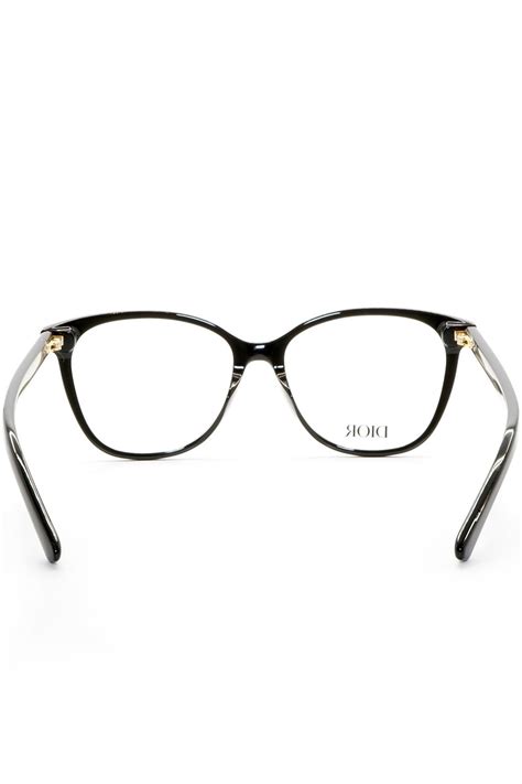 Christian Dior Occhiali Da Vista In Celluloide Cat Eye Per Donna Nero