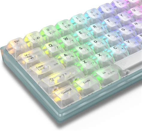 Dagaladoo XVX Clear Keycaps 60 Percent 82 Keys Japanese Custom OSA