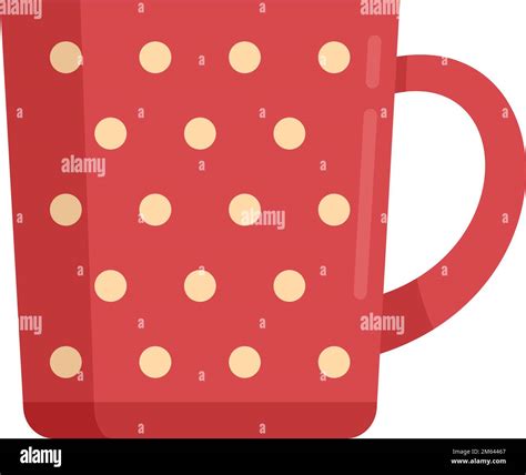 Espresso Mug Icon Flat Vector Coffee Cup Steam Up Isolated Stock