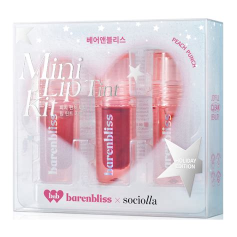 Jual Makeup Barenbliss Peach Punch Mini Lip Tint Kit Holiday Edition