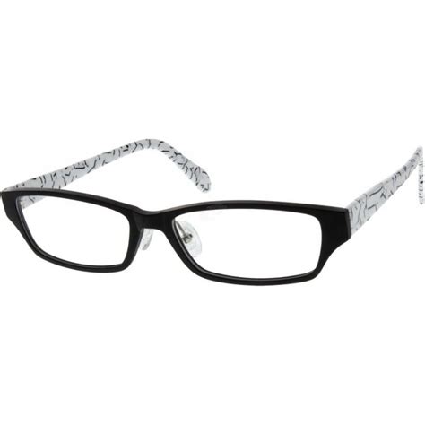 Black Rectangle Glasses #296421 | Zenni Optical Eyeglasses | Eyeglasses ...